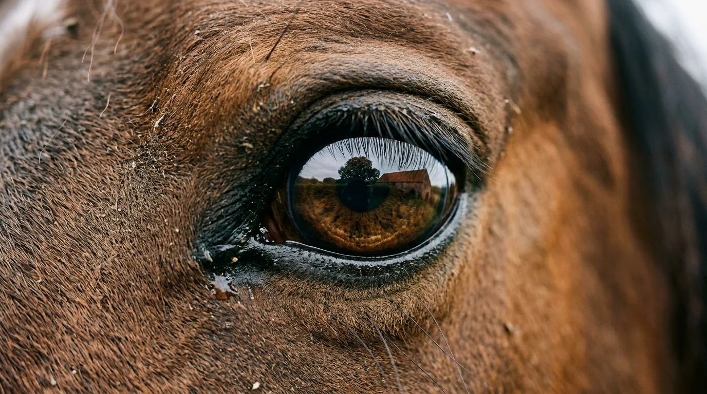 Un regard de cheval, Élevage du Sorre, Bourg-Saint-Christophe